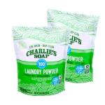 Charlie’s Soap Laundry Powder (100 Loads, 2 Pack) Hypoallergenic Deep Cleaning Washing Powder Detergent – Eco-Friendly, Safe, and Effective