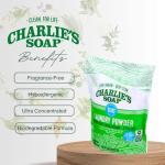 Charlie’s Soap Laundry Powder (100 Loads, 2 Pack) Hypoallergenic Deep Cleaning Washing Powder Detergent – Eco-Friendly, Safe, and Effective