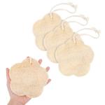 Tyqour Natural Loofah Sponge 3 Pack, Face Loofah & Body Exfoliator Scrubber, Eco-Friendly Shower Sponge for Body, Exfoliating Loofah for Men, Women, Kids
