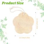 Tyqour Natural Loofah Sponge 3 Pack, Face Loofah & Body Exfoliator Scrubber, Eco-Friendly Shower Sponge for Body, Exfoliating Loofah for Men, Women, Kids