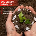 Binbata Laundry Detergent Sheets - Up To 128 Loads, Hypoallergenic, Eco-Friendly Peach Scent, Biodegradable, Plastic Free, Liquidless Laundry Sheets Suitable for Sensitive Skin