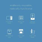 Stasher Silicone Reusable Storage Bag, Stand-Up Mega Bag, Reusable Freezer Bags, Microwave, Dishwasher, Oven Safe, Sous Vide, Premium Lunch Container, Eco Friendly, Food Storage Bags, 104 oz, Aqua