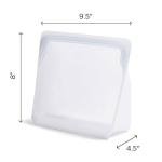 Stasher Silicone Reusable Storage Bag, Stand-Up Mega Bag, Reusable Freezer Bags, Microwave, Dishwasher, Oven Safe, Sous Vide, Premium Lunch Container, Eco Friendly, Food Storage Bags, 104 oz, Aqua