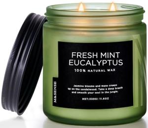 Eucalyptus & Mint Soy Candles - 70 Hour Burn
