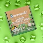 Laundry Detergent Pods, 32 Count, Fresh Scent, Eco Friendly, Biodegradable, HE Compatible, Powerful Stain & Odor Removal, Skin Friendly