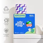 Who Gives A Crap 100% Recycled Double Length Toilet Paper Rolls, 330 CT (4)