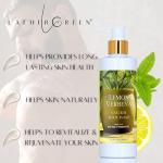 Lather Green - Lemon Verbena Natural Body Wash - Refreshing, Hydrating Formula with Essential Oils & Aloe Vera, Paraben-Free, Sulfate-Free, 8 oz