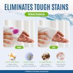 Eco-Friendly 80 Loads Ultra Concentrated Laundry Detergent Sheets Stain-Fighting Enzymes & Plant Powered, Washer Sheets, Space Saving, Travel Friendly for Hot/Cold Cycles, Tackles Tough Stains & Odors