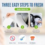 Eco-Friendly 80 Loads Ultra Concentrated Laundry Detergent Sheets Stain-Fighting Enzymes & Plant Powered, Washer Sheets, Space Saving, Travel Friendly for Hot/Cold Cycles, Tackles Tough Stains & Odors