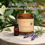 Scented Candles - Lavender Eucalyptus Candles for Home Scented, 7oz Soy Wax Aromatherapy Candle for Stress Relief and Relaxation Anxiety, Non Toxic, Birthday Gifts for Women Men, Mothers Day Gifts