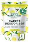 Good Natured Brand | Carpet Deodorizer & Freshener Powder | 31 oz Pet Odor Eliminator for Strong Odor & Pet Urine | Fresh Natural Lemon & Eucalyptus Scent | Safe for Homes with Pets