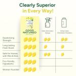 Good Natured Brand | Carpet Deodorizer & Freshener Powder | 31 oz Pet Odor Eliminator for Strong Odor & Pet Urine | Fresh Natural Lemon & Eucalyptus Scent | Safe for Homes with Pets