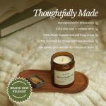 Bare Botanics Warm Vanilla Oak 9oz Soy Candle - 100% Plant-Based Fragrance Oils - Premium, Non-Toxic Candle - Softly Scented Natural Soy Wax - Handpoured in WI - 40 Hrs Long Burning & Ready to Gift