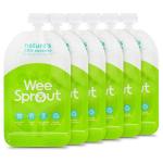 WeeSprout Double Zipper Reusable Food Pouches (Green, 7 Fl Oz)