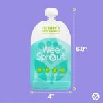 WeeSprout Double Zipper Reusable Food Pouches (Green, 7 Fl Oz)