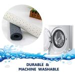 SafeLand- Non-Slip Bath, Shower, Tub Mat, TPR Material, Eco-Friendly, Non-PVC, Machine Washable, No Odor, with Powerful Suction Cups and Drain Holes, Tweed (15"x30" Translucent)