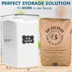 Shazo 2 PC (9.5L | 321 Oz) Extra Large Bulk Food Storage Containers with Airtight Lids for Flour, Sugar, Rice, Cereal & Pasta - Leakproof, BPA-Free Plastic Canisters for Kitchen & Pantry Organization
