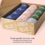 Ollie & Vince Bamboo Toilet Paper | Sustainable, Eco-Friendly, Plastic-Free & Tree-Free, Organic | 12 Rolls, 3-Ply, Soft, Strong & Septic Safe, Unscented | Premium Bathroom Tissue