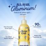 Cleancult - Lemon Verbena - Liquid Dish Soap - Refillable Aluminum Bottle - Dish Soap that Cuts Grease & Grime - 16 oz - 1 Pack