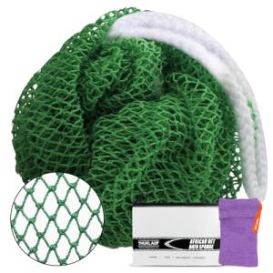 African Net Sponge, Exfoliating Body Scrubber for Cleansing & Gentle Exfoliation, Stretchable Bath Sponge for Hard-to-Reach Areas, African Body Care Daily Use Shower Essentials, with 1 Soap Saver Bag