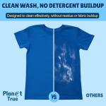 Planet True Eco-Friendly Laundry Detergent Sheets, 100 Loads (50 Sheets) Fragrance Free, Gentle & Concentrated Washer Sheet Detergent, Plastic-Free Laundry Sheet for Travel and Home