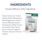 The Clean People Dishwasher Pods - Cuts Grease & Rinses Sparkling Clean - Residue-Free - Phosphate Free Dishwashing Pods (120 Count, Lemon Verbena)