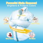 YUCO Travel Laundry Detergent Sheets 80 Loads Eco Friendly Washer Sheets, Liquidless Detergent Sheet No Plastic Jug Concentrated Laundry Detergent Hypoallergenic, Champagne Scent