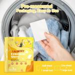 YUCO Travel Laundry Detergent Sheets 80 Loads Eco Friendly Washer Sheets, Liquidless Detergent Sheet No Plastic Jug Concentrated Laundry Detergent Hypoallergenic, Champagne Scent
