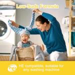 YUCO Travel Laundry Detergent Sheets 80 Loads Eco Friendly Washer Sheets, Liquidless Detergent Sheet No Plastic Jug Concentrated Laundry Detergent Hypoallergenic, Champagne Scent