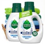 Seventh Generation Concentrated Laundry Detergent Liquid Free & Clear Fragrance Free 40 Fl Oz (Pack of 2)