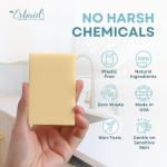 Non Toxic Dish Soap Bar – Natural Solid Dish Soap with Lemon Scent – Eco Friendly, Zero Waste, Plastic Free Kitchen Dishwashing Block – Long-Lasting, Gentle on Hands and Tough on Grease – Made in USA