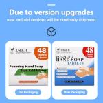 USKICH Foaming Hand Soap Tablet Refills -48Pack | Eco Friendly Products & Cleaning Supplies | Variety Fragrance Soap Refills Tablets for Using With Foaming Hand Soap Dispenser (48 x 8 Fl oz bottles)