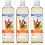 Natural Flower Power Liquid Dish Soap – Citrus & Spice – Plant-Based & Scented w/ Pure Essential Oils – Natural Liquid Dishwashing Detergent – Sulfate-Free Kitchen Soap – Vegan (16 Fl Oz 3 Pack)