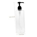 Healeved 3pcs Bottle Refillable for Shower Gel Body Wash Eco-Friendly Pump Bottles Press Pump to Dispense