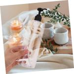 Healeved 3pcs Bottle Refillable for Shower Gel Body Wash Eco-Friendly Pump Bottles Press Pump to Dispense