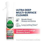 Seventh Generation Ultra Deep Probiotic Multi Surface Cleaner, 9.4 Fl Oz, Grapefruit & Orange, 80% USDA Biobased All Purpose Cleaning Spray, Breaks Down Tough Grease & Grime, Safe for Kids & Pets