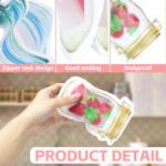 Fireboomoon 30 PCS Multi-Size Mason Jar Bottle Pattern Zipper Bags,Reusable Airtight Seal Leak-Proof Portable Food Snack Save Storage Pouch Bag for Travel Picnic Camping and Kids