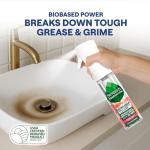 Seventh Generation Ultra Deep Probiotic Multi Surface Cleaner, 9.4 Fl Oz, Grapefruit & Orange, 80% USDA Biobased All Purpose Cleaning Spray, Breaks Down Tough Grease & Grime, Safe for Kids & Pets