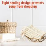 40 Natural Cotton and Linen Soap Bags - Eco-Friendly Reusable Soap Bags for Bath, Shower and Travel, 5.9 x 4.7 Inch, Knot Design