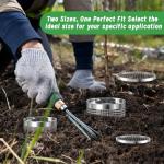 EcoBrisa 2 Pack Inground Worm Composting Bin, Metal Compost Bin for Recycling Kitchen Food Waste, Outdoor Worm Compost Bin with Holes and Lid Use in Outdoor Garden Vegetable Patch Backyard