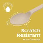 CORAL Light Brown 100% Compostable Spoons & Forks Set - 220 Pieces - No Plastic Cutlery, 110 Forks, 110 Soup Spoons - Break-Resistant with Smooth Edges, Ocean-Friendly Alternative to Plastic Utensils