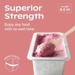 CORAL Light Brown 100% Compostable Spoons & Forks Set - 220 Pieces - No Plastic Cutlery, 110 Forks, 110 Soup Spoons - Break-Resistant with Smooth Edges, Ocean-Friendly Alternative to Plastic Utensils