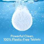 BLUELAND Laundry Detergent Tablets, 60 Count, Plastic-Free Eco-Friendly Pods, Sheets, Liquid Alternative - Fragrance Free and Clear, Natural, Gentle
