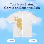 BLUELAND Laundry Detergent Tablets, 60 Count, Plastic-Free Eco-Friendly Pods, Sheets, Liquid Alternative - Fragrance Free and Clear, Natural, Gentle