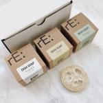 rE: REKURATOR Dishwashing Soap with Loofah Holder – Eco-Friendly, Gentle, Plant-Based Dish Bar , No Artificial Dyes or Fragrance 3pk (Assorted) , 5.1 oz