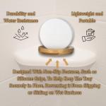 LATHER GREEN - Bamboo Soap Dish & Shower Steamer Holder, Soap Tray and Shower Steamer Tray Eco-Friendly with Drainage, Durable Design