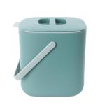 Blue Ginkgo Kitchen Compost Bin [2.6L / 0.69 GAL] – Filter-Free, Odor-Tight Countertop Food Waste Pail with Handle (Made in Korea, Green)
