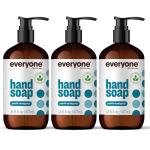 Everyone Liquid Hand Soap, 12.75 Ounce (Pack of 3), Pacific Eucalyptus, Plant-Based Cleanser with Pure Essential Oils