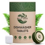 100% Plastic-Free Dishwasher Detergent Tablets, 100 Count, Free & Clear, Eco-Friendly Dishwashing Tablets, Natural, Sustainable