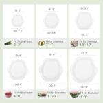 Silicone Stretch Lids for Food Storage in Fridge, Reusable Elastic Bowl Covers for Cup, Cans, Jars, Round & Rectangle Container, Food Grade Silicone Microwave Food Cover, Heat-Resistant, Transparent